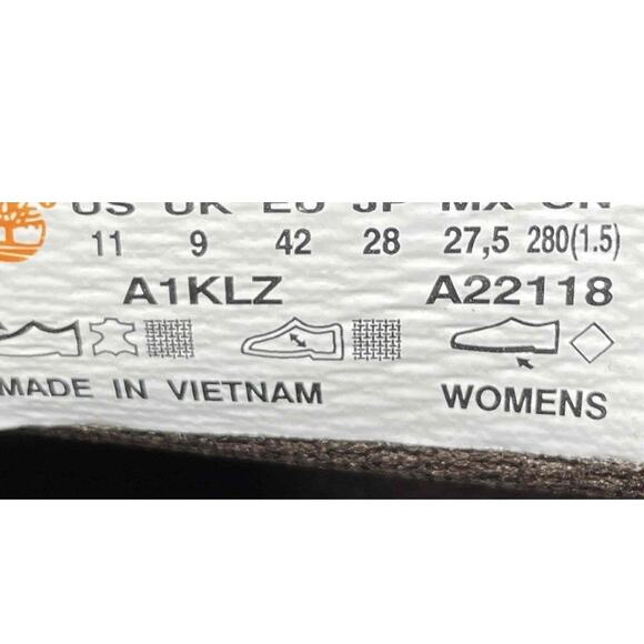 Sz 11 Women's Timberland Dausette Wheat Brown Nubuck High Top Sneaker Shoes, EUC - Picture 11 of 13